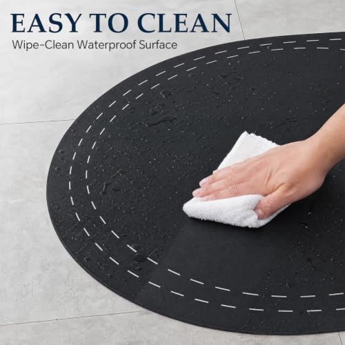 Heavy Duty Rubber Cold Plunge Tub Mat for Ice Bath - 63 x 40 inches