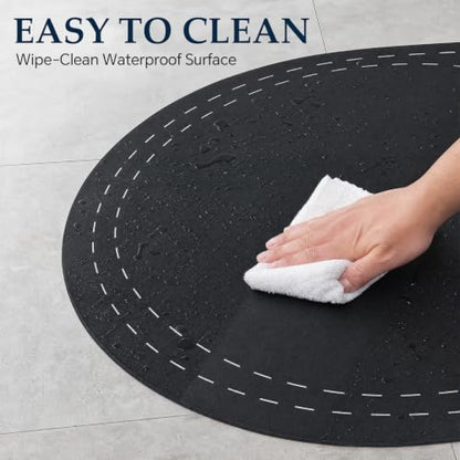 Heavy Duty Rubber Cold Plunge Tub Mat for Ice Bath - 63 x 40 inches