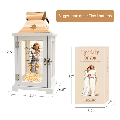 Daughter-in-Law Lantern Gift - Embracing Figure LED Decor for Mother's Day, Christmas, Birthday