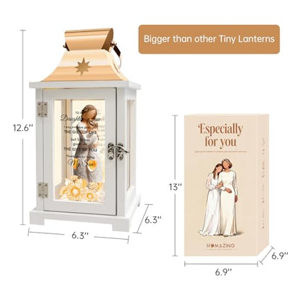 Daughter-in-Law Lantern Gift - Embracing Figure LED Decor for Mother's Day, Christmas, Birthday