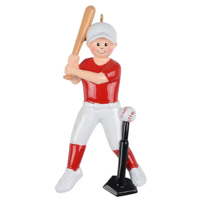 Personalized Baseball Boy Ornament – Christmas Tree Line Name