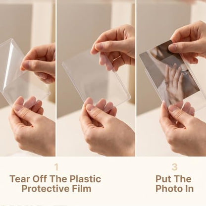 20-Pack Ultrasound Photo Sleeves - Side-Loading 3x4 Inch Clear Protectors