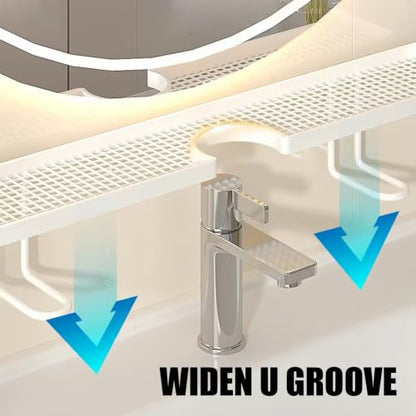 No-Drill Over Sink Organizer Rack Freestanding White - Bathroom & Kitchen Storage