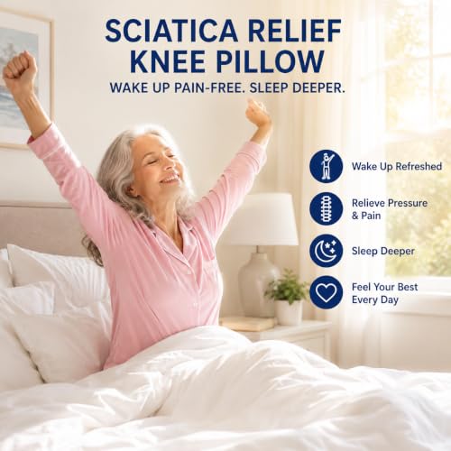 Knee & Leg Support Pillow for Sciatic Nerve Relief - Side Sleep Comfort