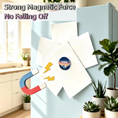 Rectangle Acrylic DIY Fridge Magnet Kit 50 Pcs with Magnetic Photo Frames