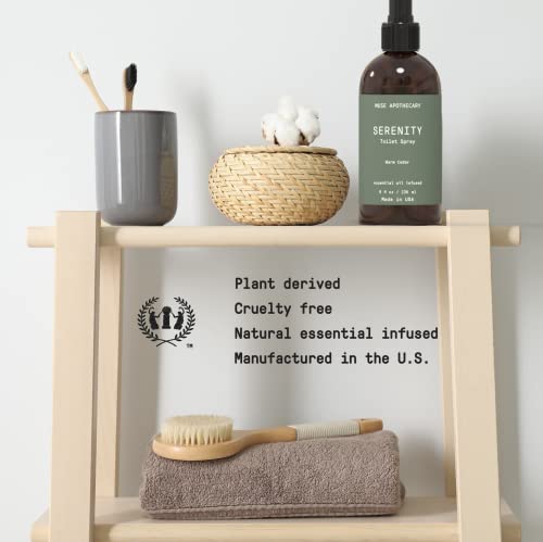 Muse Apothecary Flush Ritual - Aromatic & Refreshing Toilet Spray, Use Before You Go, 2 oz, Infused with Natural Essential Oils - Bergamot + French Lavender + Sandalwood