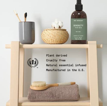 Muse Apothecary Flush Ritual - Aromatic & Refreshing Toilet Spray, Use Before You Go, 2 oz, Infused with Natural Essential Oils - Bergamot + French Lavender + Sandalwood