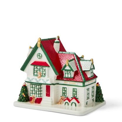 Spode Christmas Tree Village Fire Station Figurine - Pet Store Variation