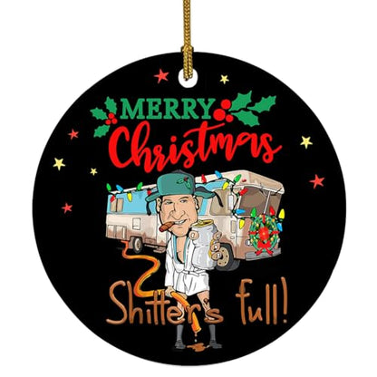 Griswold Family Christmas Ornament - Shitters Full Ceramic Ornament, 2.83in