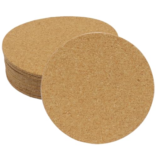 10 Pack Round Cork Coasters 100mm x 2mm DIY Protective Pads