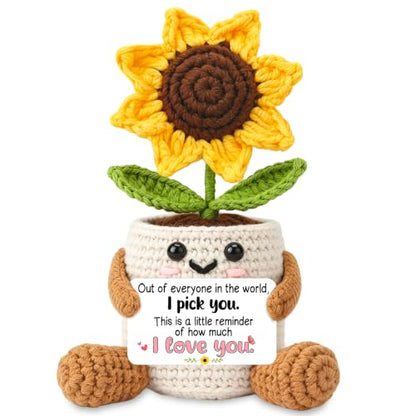 Sunflower Crochet Gift for Wife - To My Love Anniversary Couple Gift