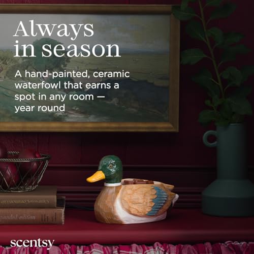 Hand-Painted Ceramic Duck Wax Warmer - Scented Wax Melts for Rustic Decor