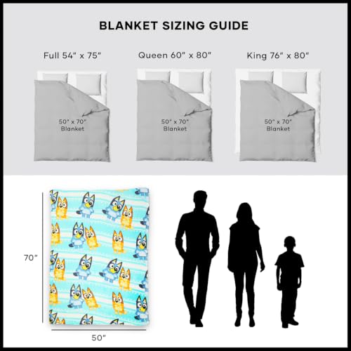 Bluey Travel Blanket and Pillow Set with Stickers & Accessories