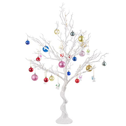 Artificial White Christmas Tree Branch - 3.44 Feet, Wedding & Holiday Decor Variation 3ft 5in - White