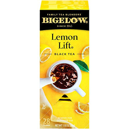 Bigelow Lemon Lift Black Tea Bags 28-Count Box (Pack of 3) Lemon Flavored Black Tea Naturally & Artificially Flavored