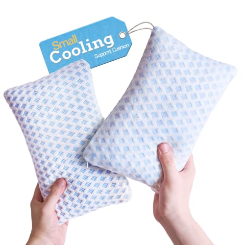 Travel Neck Pillow 2 Pack - Small Memory Foam Support for Airplanes, Car, Camping