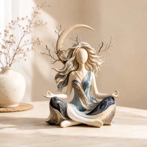 Inner Harmony Sculptural Figurine - Meditation & Zen Home Decor - Variation A