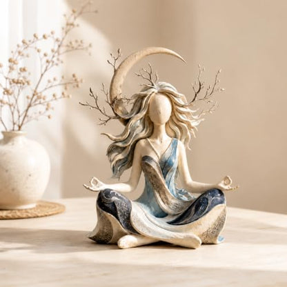 Inner Harmony Sculptural Figurine - Meditation & Zen Home Decor - Variation A