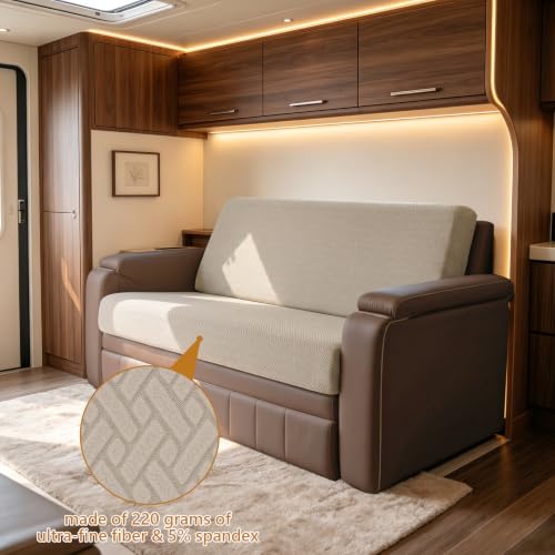RV Couch Cover Set for Sofa Bed - 2 Pieces for Jackknife & Fold-Out Sofas