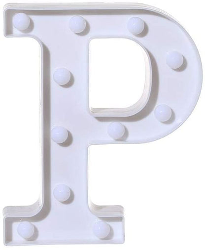 LED Marquee Letter Light Sign P 26 Alphabet Night Light for Weddings Parties Home Decor