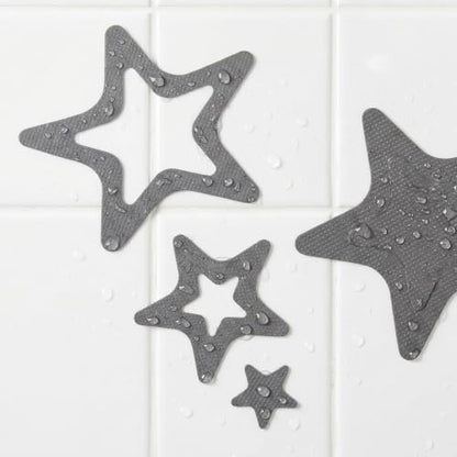 Star-Shaped Non-Slip Shower Stickers for Bathroom Safety - 24 pcs
