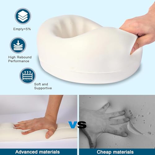 Travel Neck Pillow for Airplanes and Cars - Memory Foam Support for Long Flights