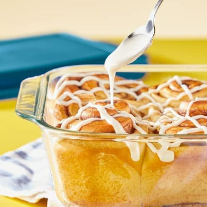 Pyrex Deep 9x13-Inch Glass Baking Dish - Oven, Freezer & Microwave Safe with Lid | Clear Casserole Container