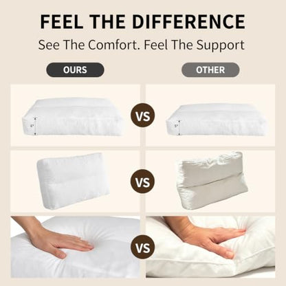 31x18x6 Inch Couch Back Cushion Replacement 2 Pack - Thick Support