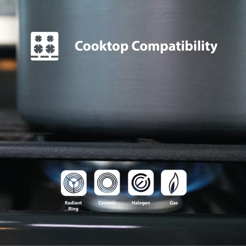 Swiss Diamond HD Nonstick Casserole with Glass Lid - 3.2 Quart - Diamond Reinforced