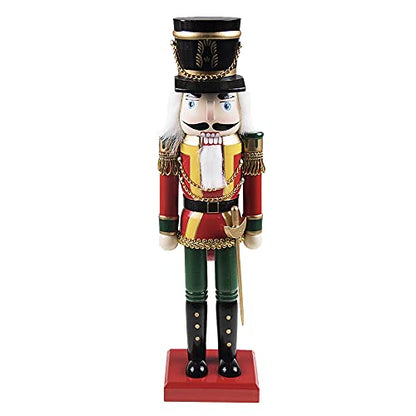 Soldier 14 Inch Traditional Wooden Nutcracker - Festive Christmas Decor (Variation: 14 inch / Soldier)