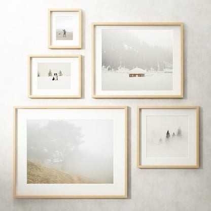 Maple Wood Picture Frame 4x6 Photo Collage Wall & Tabletop Display - Natural Finish - Variation: Maple / 4X6, 1P