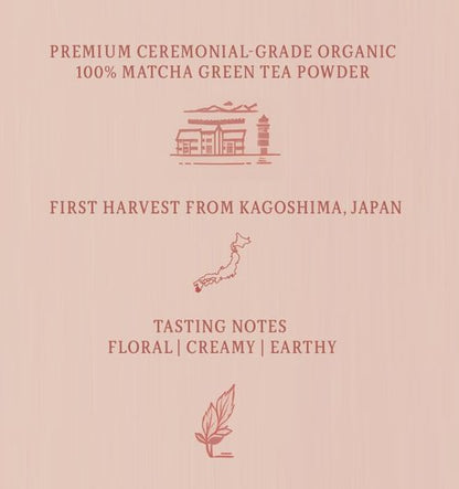 Ceremonia Matcha Green Tea Powder - Ultra Premium Ceremonial Grade, First Harvest, 1.0 oz / 30g