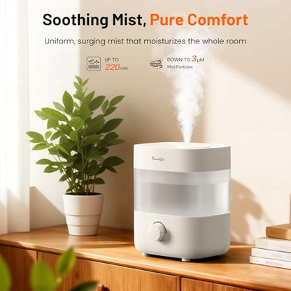 2L Top Fill Cool Mist Humidifier for Bedroom Quiet Ultrasonic Night Atmosphere