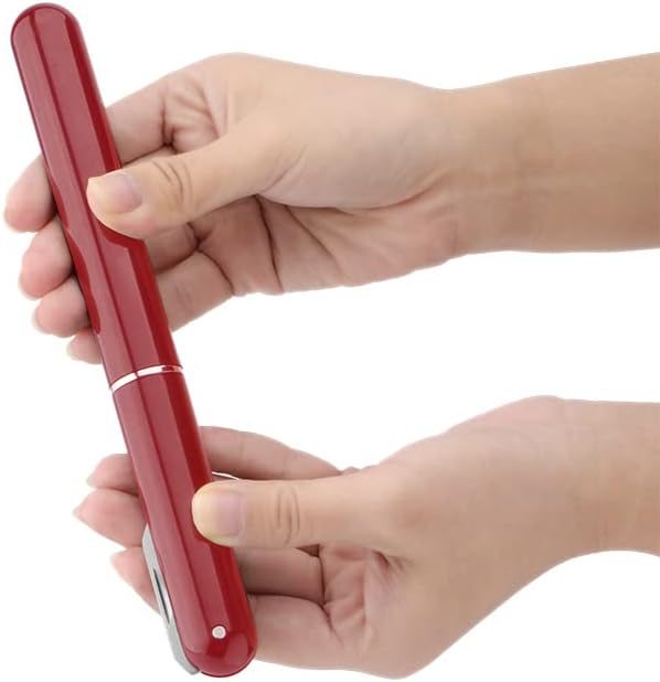 Wine Bottle Opener, IPEROT Air Pressure Wine Corkscrew With Cutting Wine Bottle Foil Knife, Effortlessly Open Wine Bottles Without Damaging Corks, Easy-to-Use(Red)