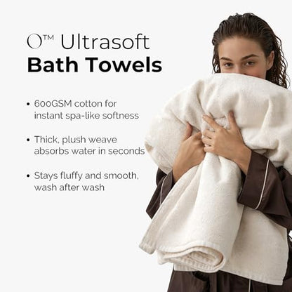 Premium 100% Cotton Spa Towel Set - Breathable, Ultra-Plush 600 GSM