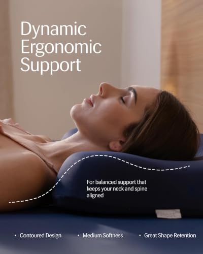 Cooling Pillow for Hot Sleepers with Micro-Pore Airflow - Ergonomic Support