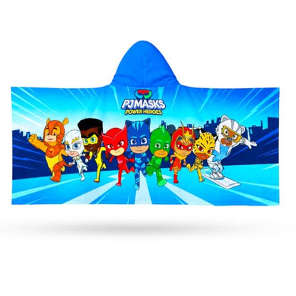 Kids Hooded Towel Poncho - PJ Masks Beach & Pool Wrap for Toddlers