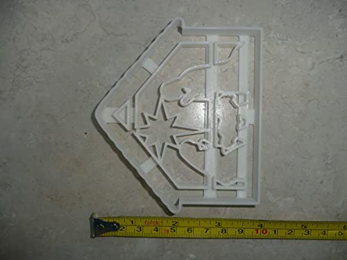 Nativity Manger Scene Baby Jesus Mary Joseph Star Cookie Cutter - Made in USA