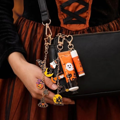 Halloween Keychain Making Kit DIY Craft Supplies with Charms & Tools