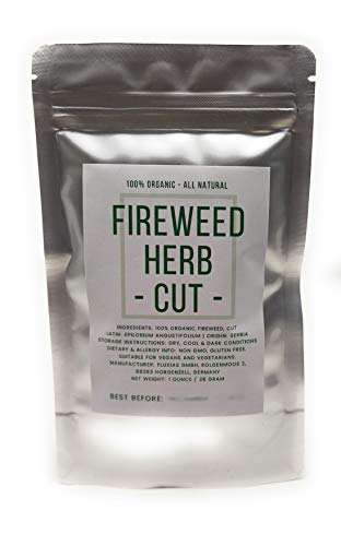 Fireweed Herb - Cut, Dried, Natural Epilobium Angustifolium - Net Weight: 1oz/28g