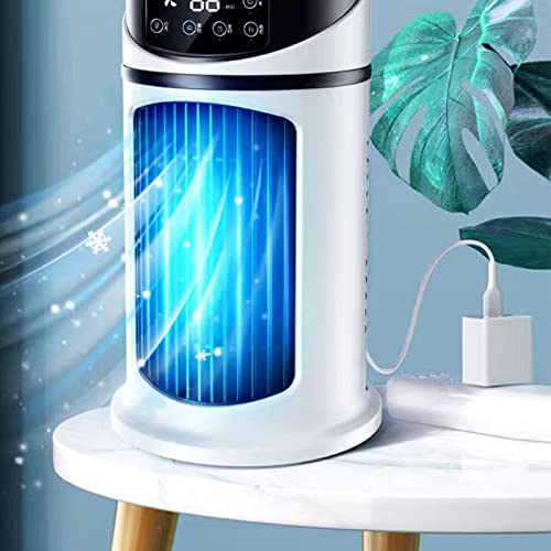 Portable USB Evaporative Air Cooler with Adjustable Fan for Bedroom Office
