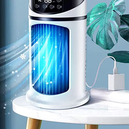 Portable USB Evaporative Air Cooler with Adjustable Fan for Bedroom Office