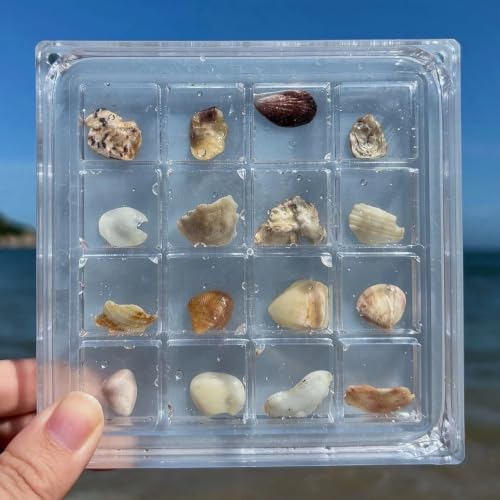 16 Grids Acrylic Display Box Clear Magnetic Shadow Box 11.8x11.8cm - Variation 16