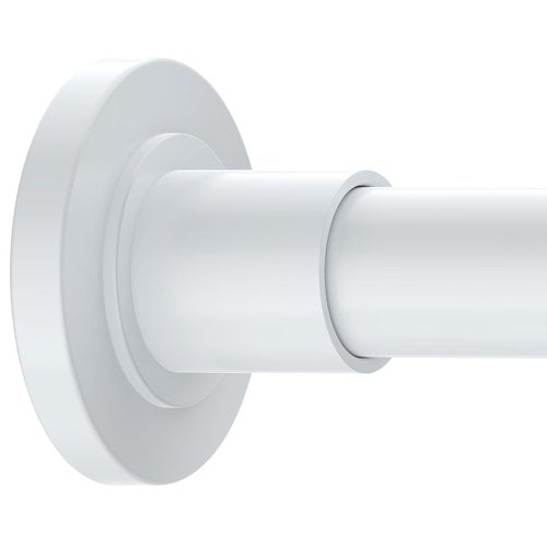 GXOACKJ White Shower Curtain Rods - 31-80 Inch Spring Tension Shower Rods for Bathroom, Adjustable, No Drilling, No Rust, Stainless Steel