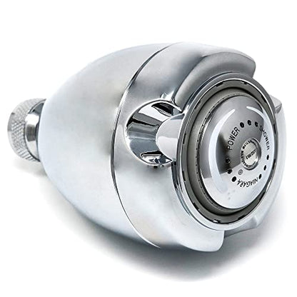 Energy Saving Fixed Shower Head 1.75 GPM Chrome 3-Spray Waterconservation