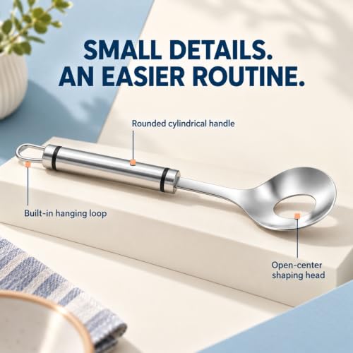 Stainless Steel Meatball Spoon - 1 Set, Easy to Make Perfect Meatballs