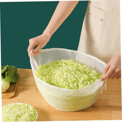 3-Piece Drawstring Cheese Cloth Bags for Straining & Filtration