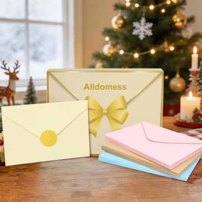 Christmas Card 36 Pack Foil Stamped Blank Greeting Cards with Envelopes - Chrastmas Variation