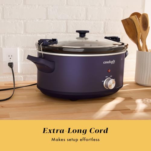 Crock-Pot 10 Qt Manual Slow Cooker - Purple Basil, Large Capacity, Easy to Use