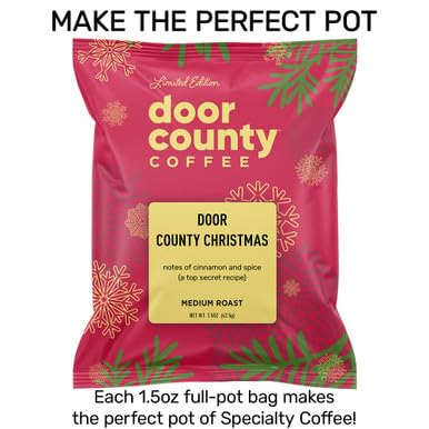 Christmas Coffee Advent Calendar with 24 Full-Pot Ground Flavored Coffee Bags